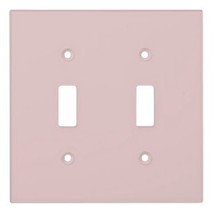 Pink Potpourri Pastel Solid Color Print Light Switch Cover