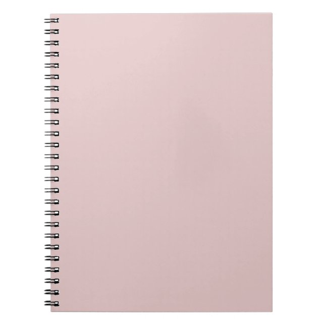 Pink Potpourri Pastel Solid Color Print Notebook (Front)