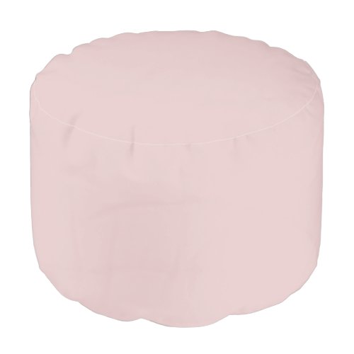 Pink Potpourri Pastel Solid Color Print Pouf