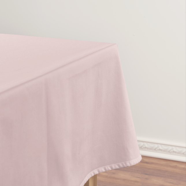 Pink Potpourri Pastel Solid Color Print Tablecloth (In Situ)