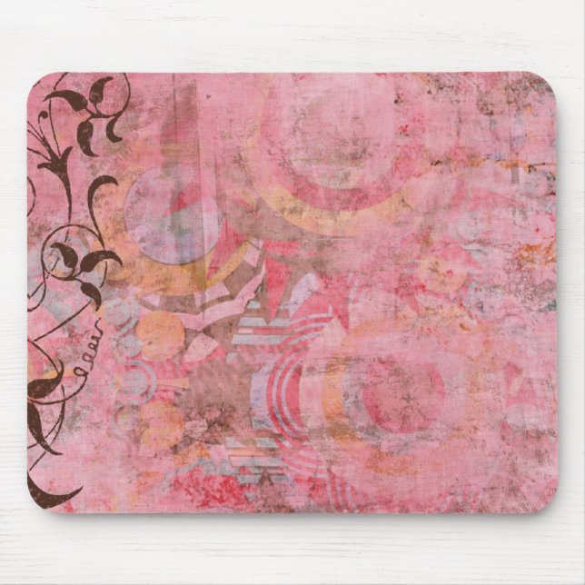 Pink Powder Mouse Pad (Front)