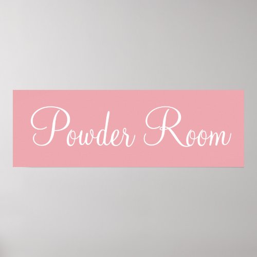 Pink Powder Room Wall Art Poster Print