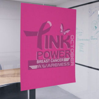 Pink Power-Breast Cancer Awareness Design Poster