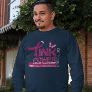 Pink Power-Breast Cancer Awareness Design T-Shirt