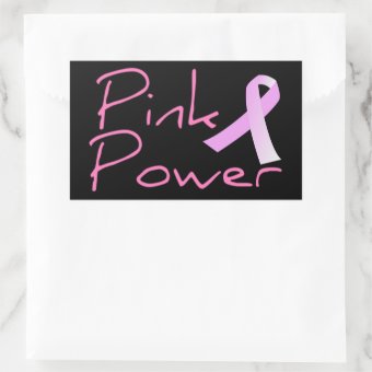 Pink Power Breast Cancer Awareness Sticker Zazzle