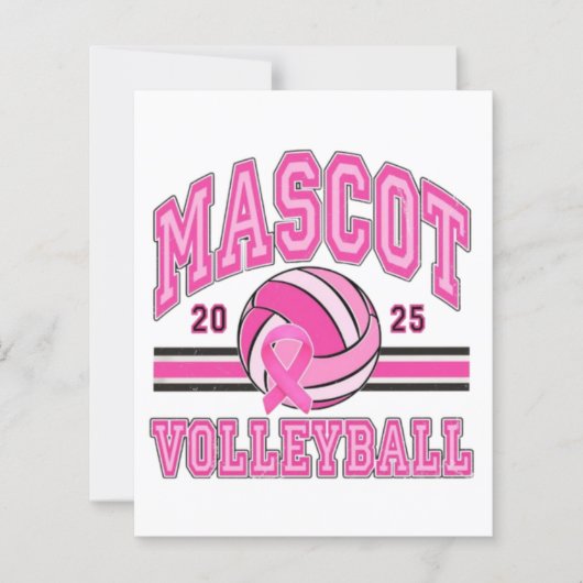 🏐💖 Pink Power Volleyball 🎗️ (Front)