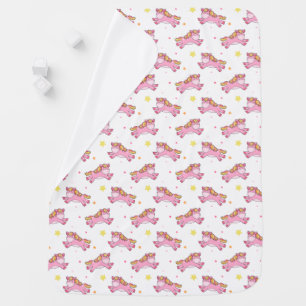 Pink Prancing Pony Swaddle Blanket