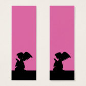 Pink Praying Angel Bookmark (Front & Back)