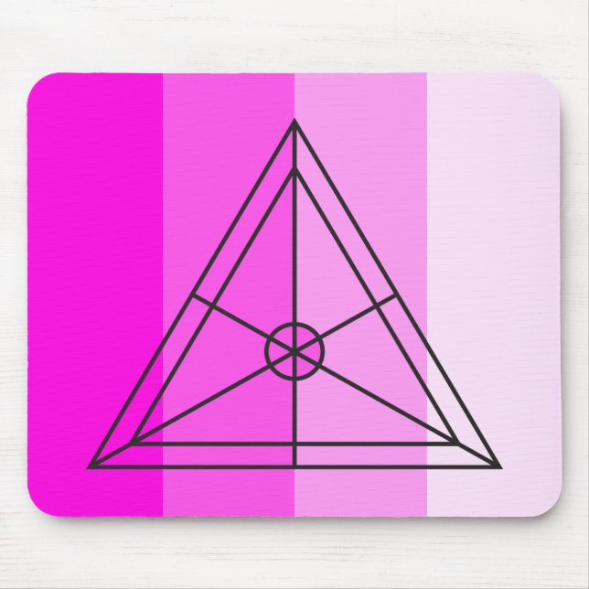 Pink Precision: Field-Inspired Office Essentials Mouse Pad (Front)