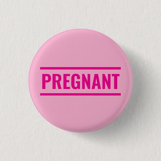Pink pregnant button (Front)