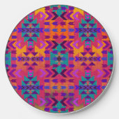 Pink Pretty Southwestern Style Pattern Wireless Charger (Front)