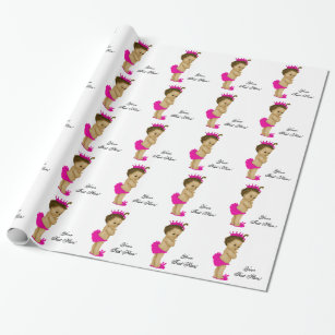 African American Gift Wrap Paper Baby Shower Wrapping Paper Baby Shower  Gift