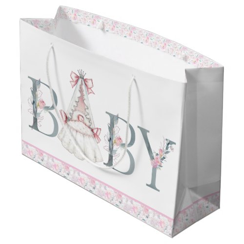 Pink Princess Baby Shower Baby Gift Large Gift Bag