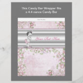 Pink Princess Baby Shower Candy Bar Wrapper (Front)