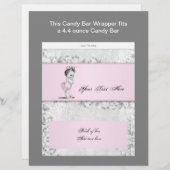 Pink Princess Baby Shower Candy Bar Wrapper (Front/Back)