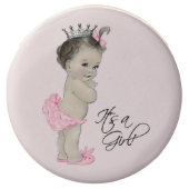 Pink Princess Baby Shower Cookies (Front)