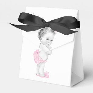 Pink Princess Baby Shower Favor Boxes