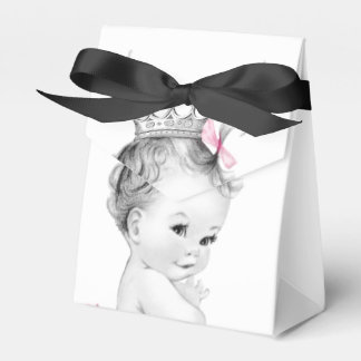 Pink Princess Baby Shower Favor Boxes