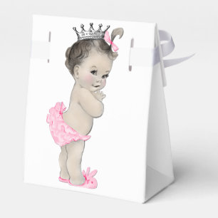 Pink Princess Baby Shower Favor Boxes