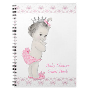 Pink Princess Baby Shower Guest Book