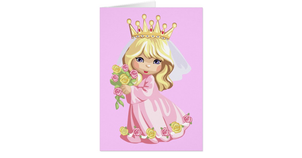 Pink Princess Birthday Card | Zazzle.com