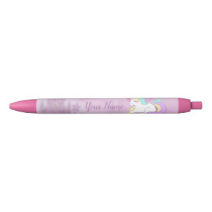 Pink Princess Castle and Cute Magical Baby Unicorn Pen