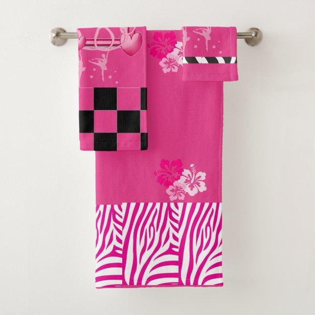 Pink Princess Collection - Bath Towel Set (Insitu)