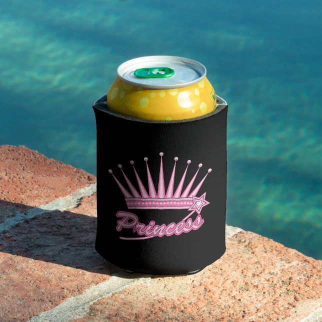 Pink Princess Crown  Can Cooler (In Situ Pool)