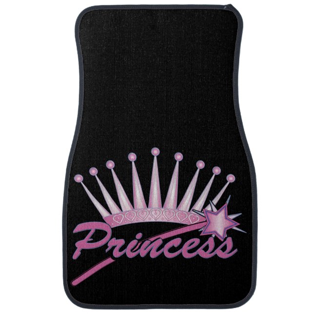 Pink Princess Crown Car Mat (Front)