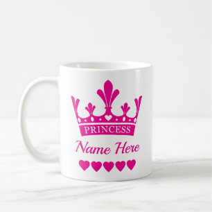 Pink Princess Crown - Kinda Girl Coffee Mug