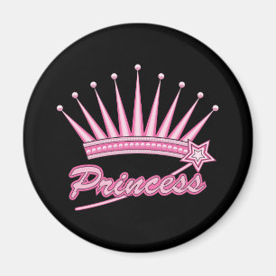 Pink Princess Crown Magnet