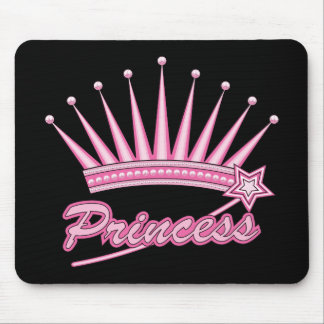 Pink Princess Crown Mouse Pad