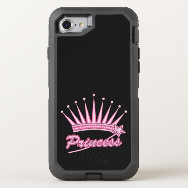 Pink Princess Crown Otterbox iPhone Case (Back)