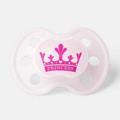 Pink Princess Crown Pacifier