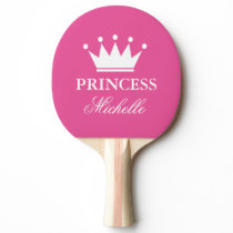 Pink princess crown table tennis ping pong paddle Pink princess crown table tennis ping pong paddle