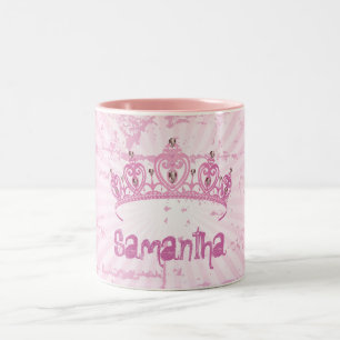 Pink Princess Crown Tiara Coffee Mug Cup