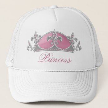 Pink Princess Crown With Diamonds Ladies Hat by Truly_Uniquely at Zazzle