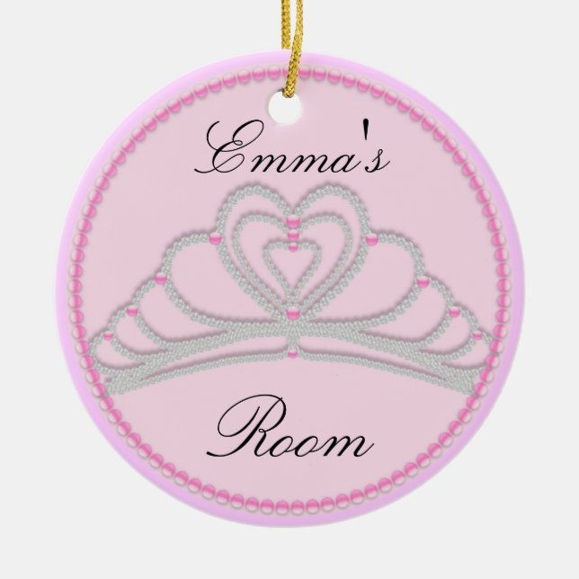 Pink Princess Door Hanger ornament (Front)