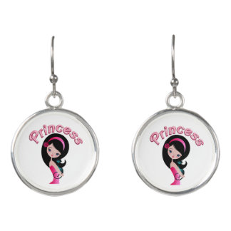 Pink Princess Earrings Jewelry Gift