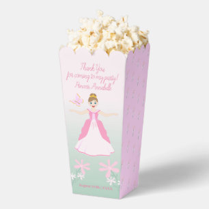 Pink Princess Fantasy Birthday Party Favor Boxes
