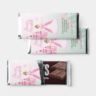 Pink Princess Fantasy Birthday Party Hershey Bar Favors