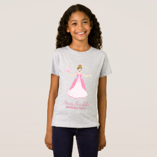 Pink Princess Fantasy Birthday Party T-Shirt