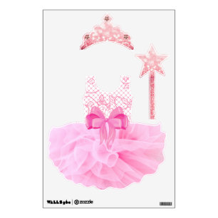 Pink Princess girl Wall Decal