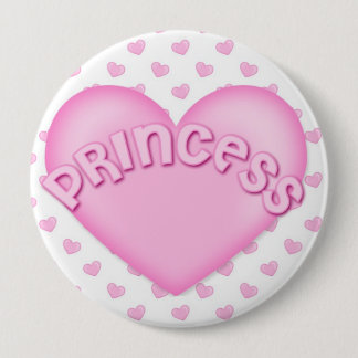 Pink Princess Heart Backpack Pins buttons