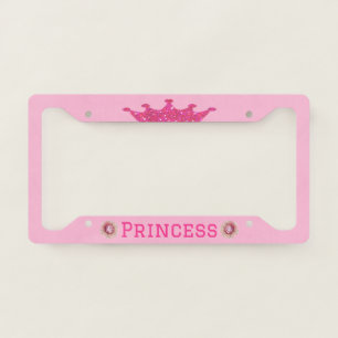 Pink Princess License Plate Frame