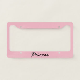Pink Princess License Plate Frame