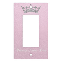 Pink Princess Light Switch Cover PERSONALIZED