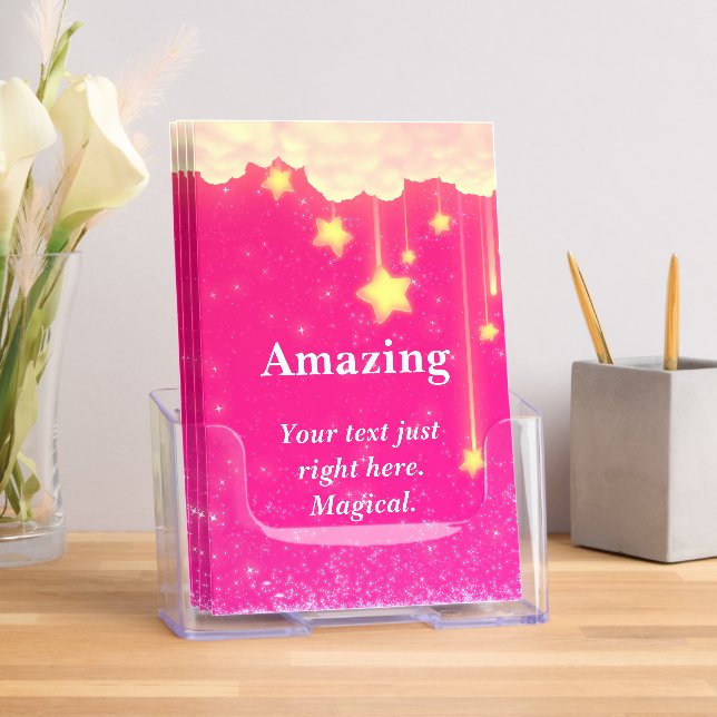 Pink Princess Party Brochure Crown Cute Adorable (Insitu)
