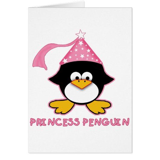 Pink Princess Penguin Cards (Front)