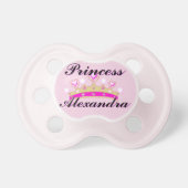 Pink Princess Personalized Pacifier (Front)